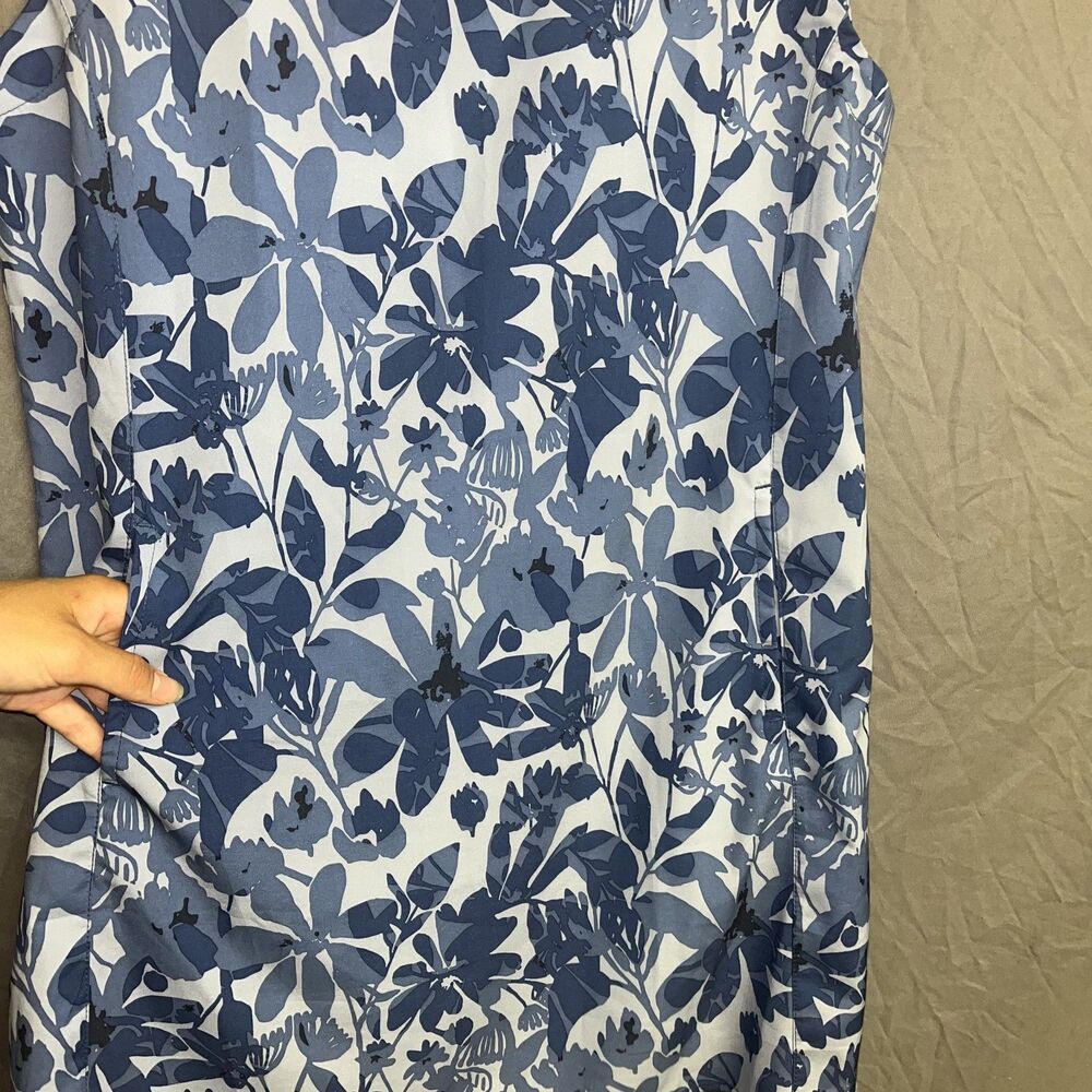 RipSkirt Athletic Dress Beach Hawaii Vacation Blue Floral Shift Pocket Coastal L - Picture 7 of 8